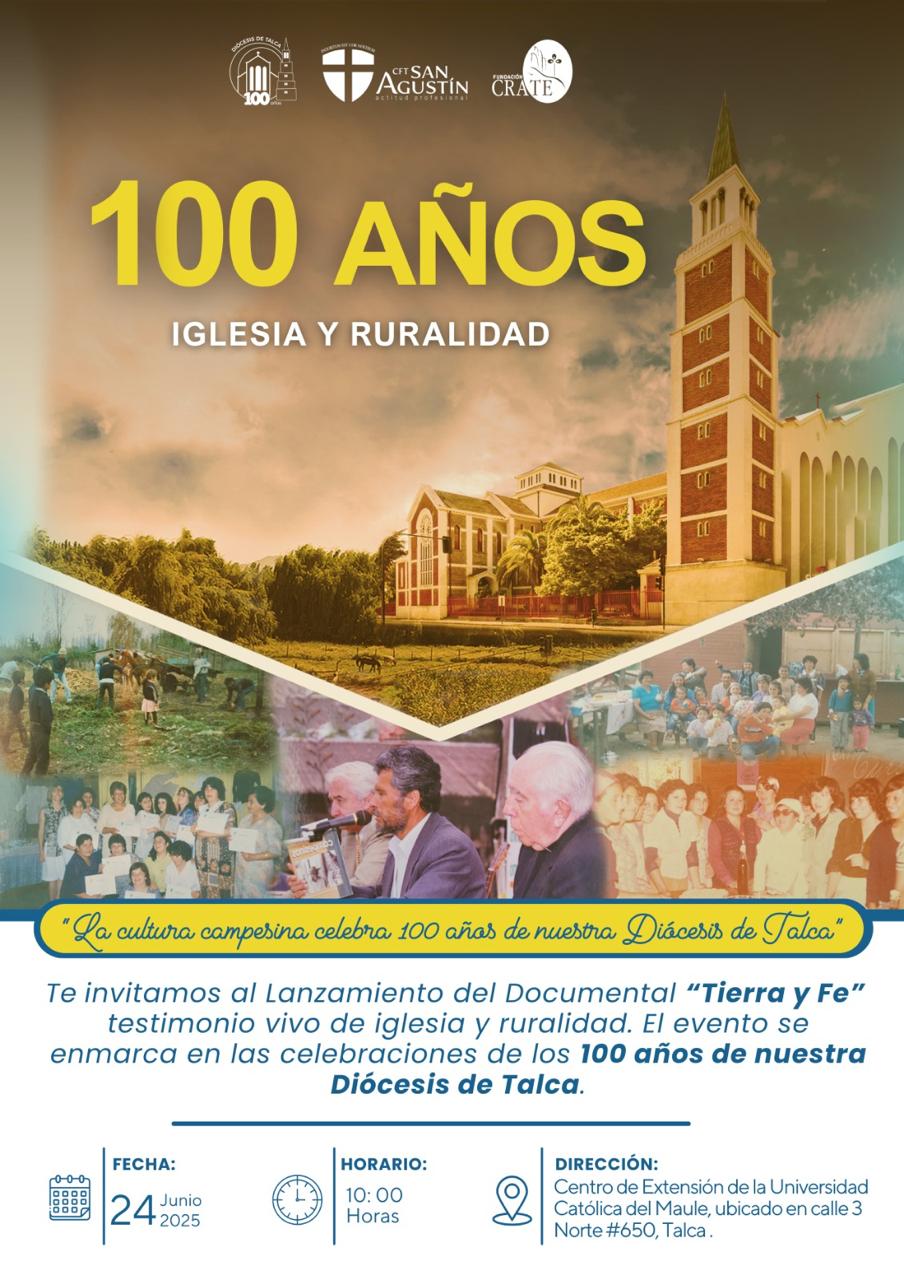 INVITACIÓN CELEBRACIÓN 100 AÑOS DIÓCESIS DE TALCA